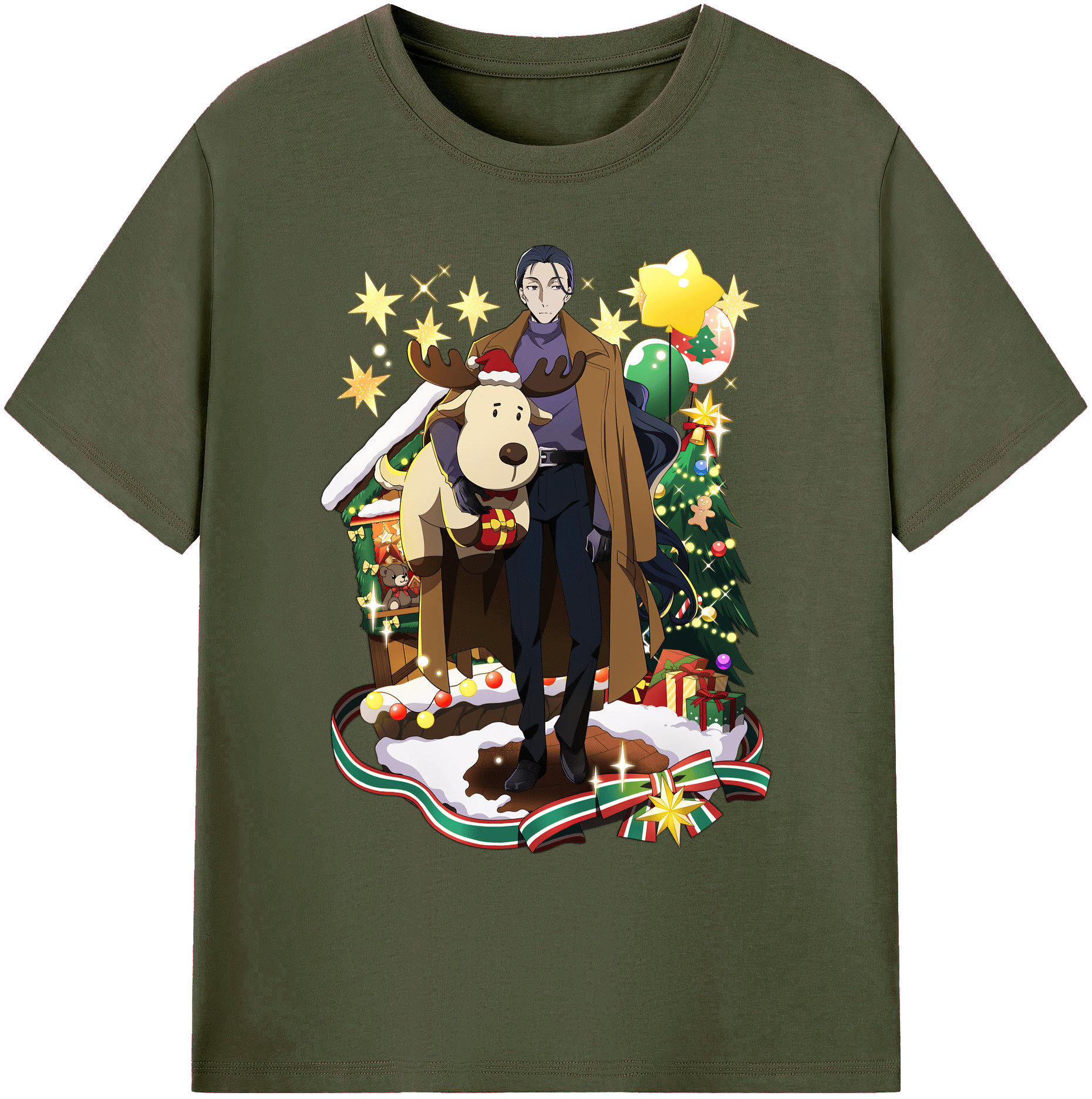 （画像用） 文豪ストレイドッグス Bungo Stray Dogs 綿100％ メンズ半袖Tシャツ｜肌触りやわらか＆通気性